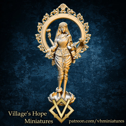 Lakshmi Goddess Of Wealth by Village's Hope Miniatures