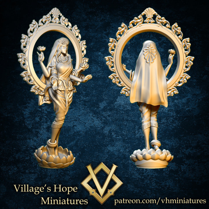 Lakshmi Goddess Of Wealth by Village's Hope Miniatures