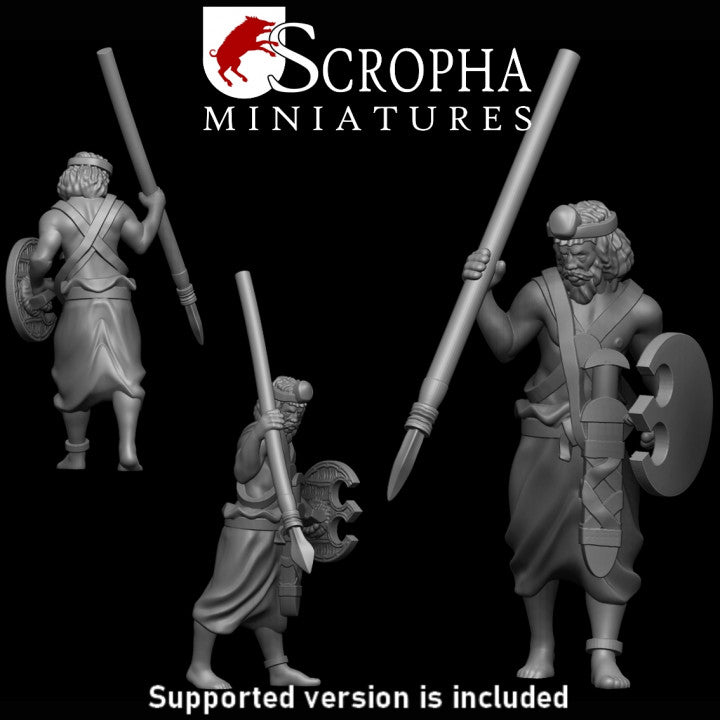 Classical indian infantry spearmens by Scropha Miniatures