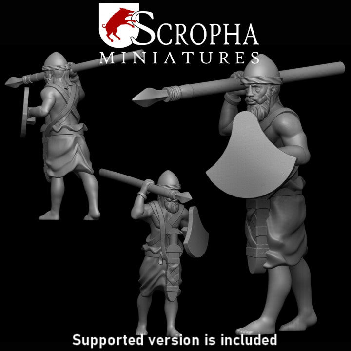 Classical indian infantry spearmens by Scropha Miniatures