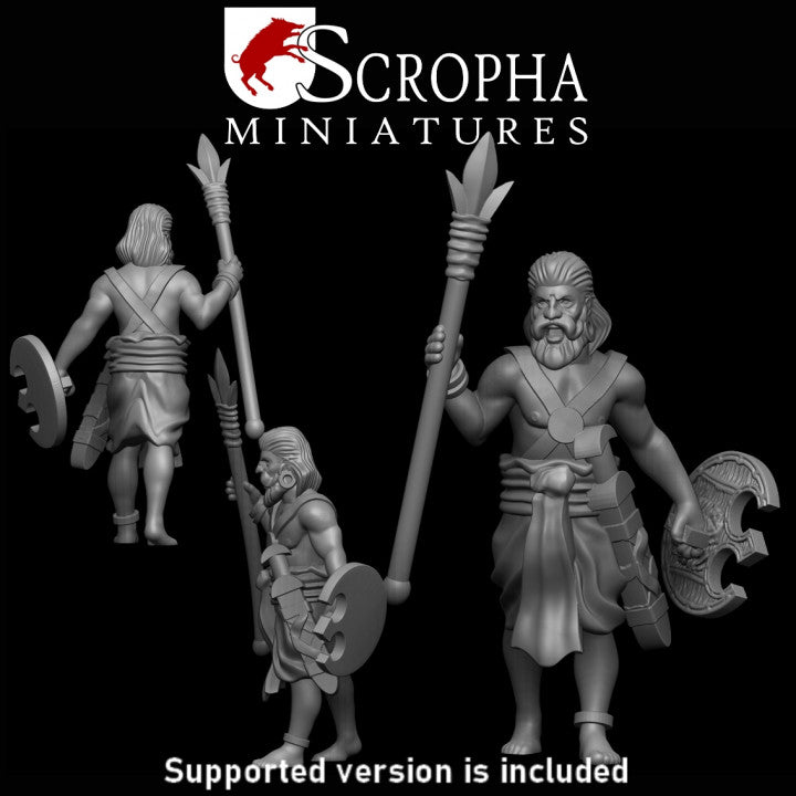 Classical indian infantry spearmens by Scropha Miniatures