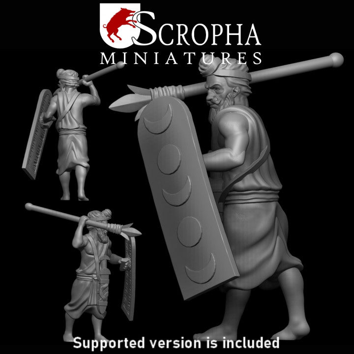 Classical indian infantry spearmens by Scropha Miniatures