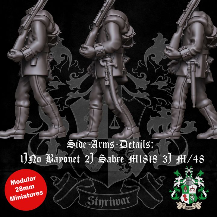 Prussian Guard-Landwehr Marching 1864-71 (Full & Light-Kit) by Styriwar