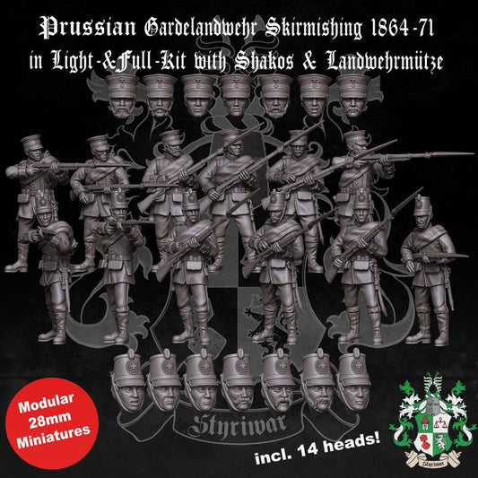 Prussian Guard-Landwehr Skirmishing 1864-71 (Light Kit) by Styriwar