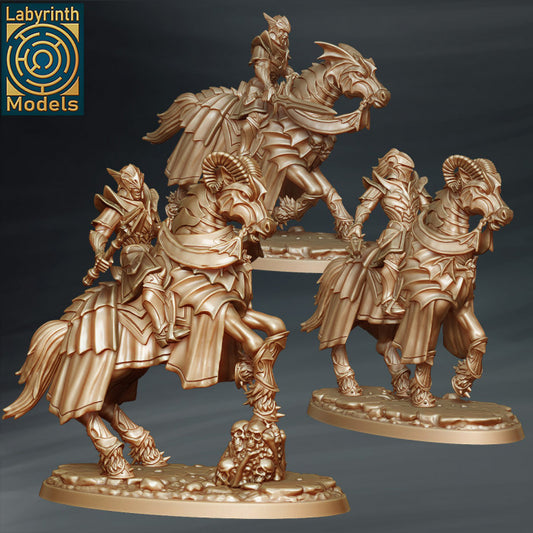 3 Duskbringers (mounted vampire knights) by Labyrinth Models