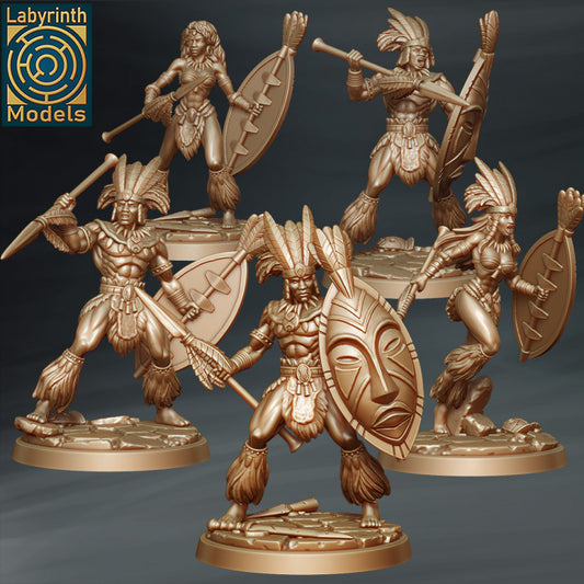 5 Shaka Hunters by Labyrinth Models