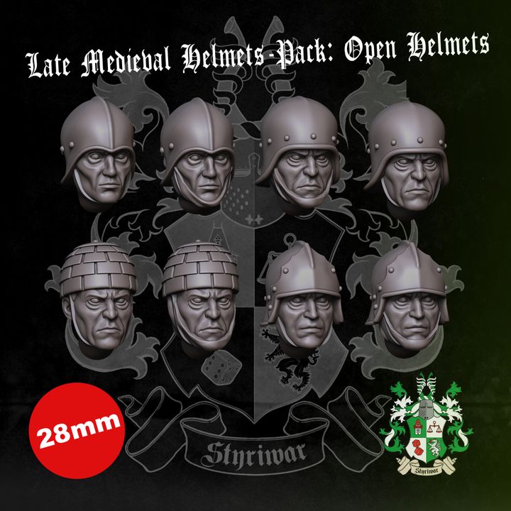 Late Medieval Helmets-Pack: Open Helmets by Styriwar