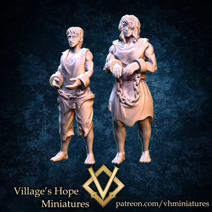 Captured Man & Big Man by Village's Hope Miniatures