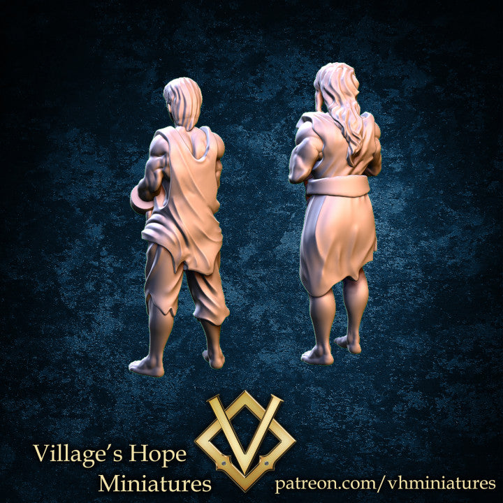 Captured Man & Big Man by Village's Hope Miniatures