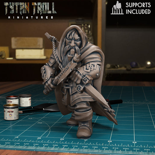 Male Dwarf 01 Ranger by Tytan Troll Miniatures