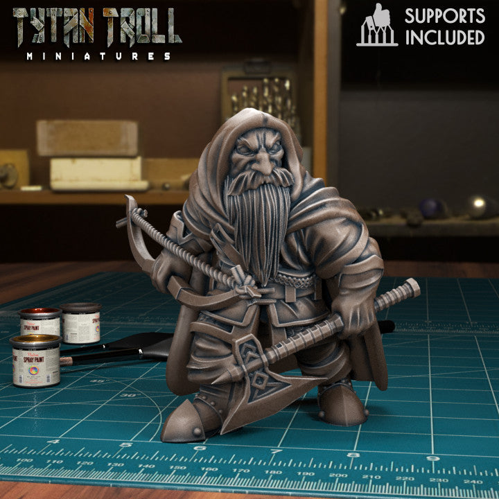 Male Dwarf 02 Ranger by Tytan Troll Miniatures