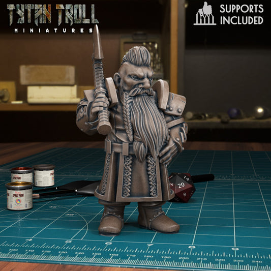 Male Dwarf 04 Fighter by Tytan Troll Miniatures