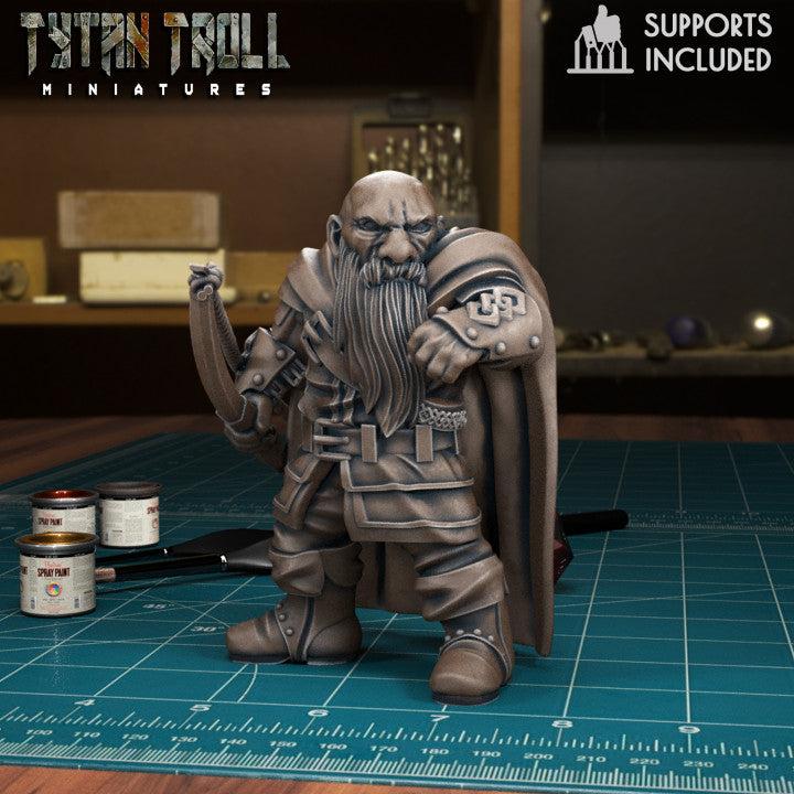 Male Dwarf 06 Ranger by Tytan Troll Miniatures