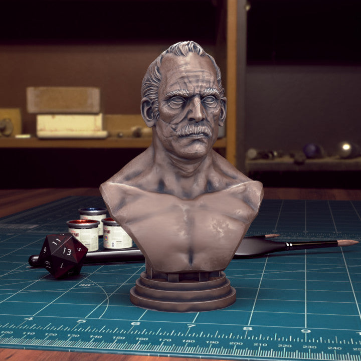 Male Head Bust by Tytan Troll Miniatures