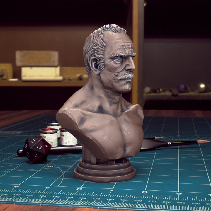 Male Head Bust by Tytan Troll Miniatures