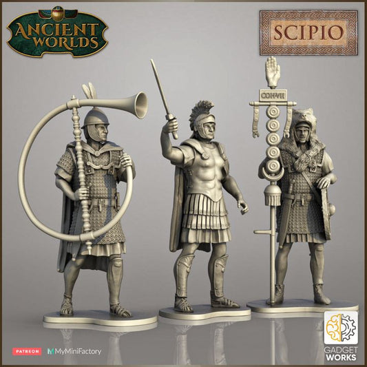 Roman Republican Maniple Command pack by Gadgetworks Miniatures