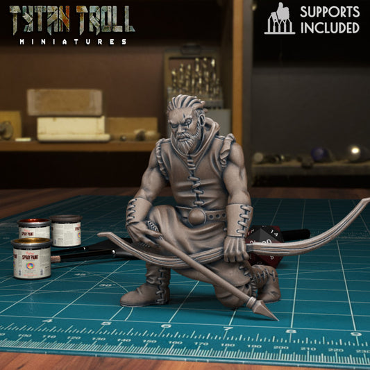 Male Archer Bandit 02 by Tytan Troll Miniatures