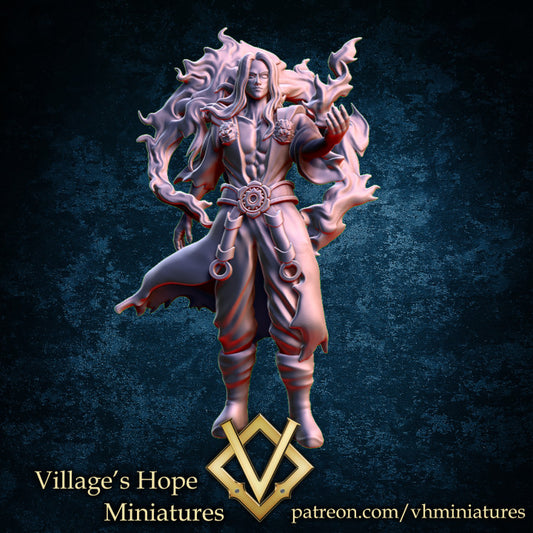 Wuxia Evil Flame Sect Master by Village's Hope Miniatures