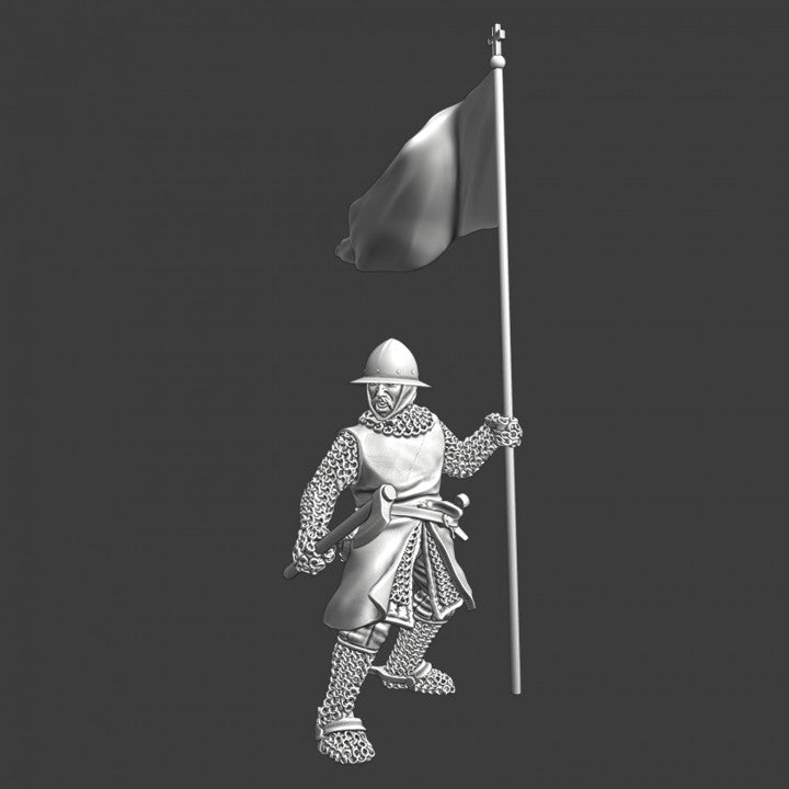 Crusader sergeant with crossed banner