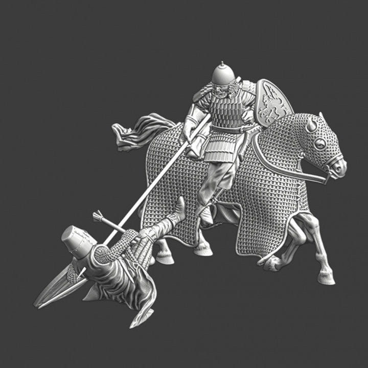 Battle Lake Peipus 1242 battle scenes collection