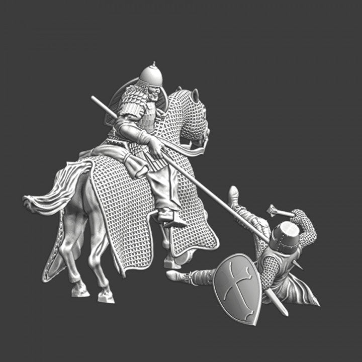 Battle Lake Peipus 1242 battle scenes collection