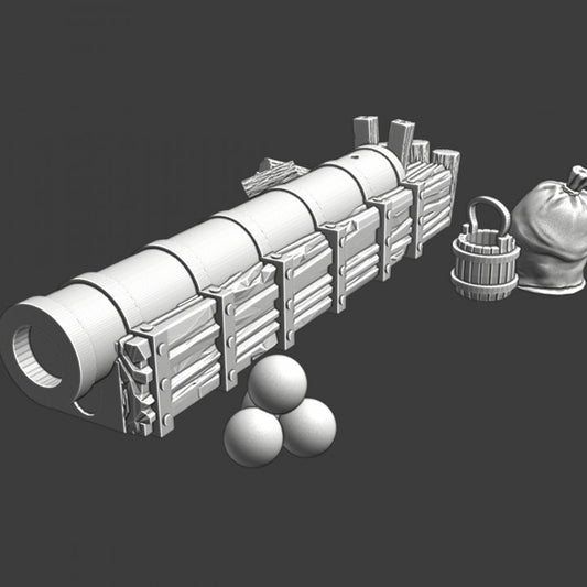Medieval medium cannon - artillery.