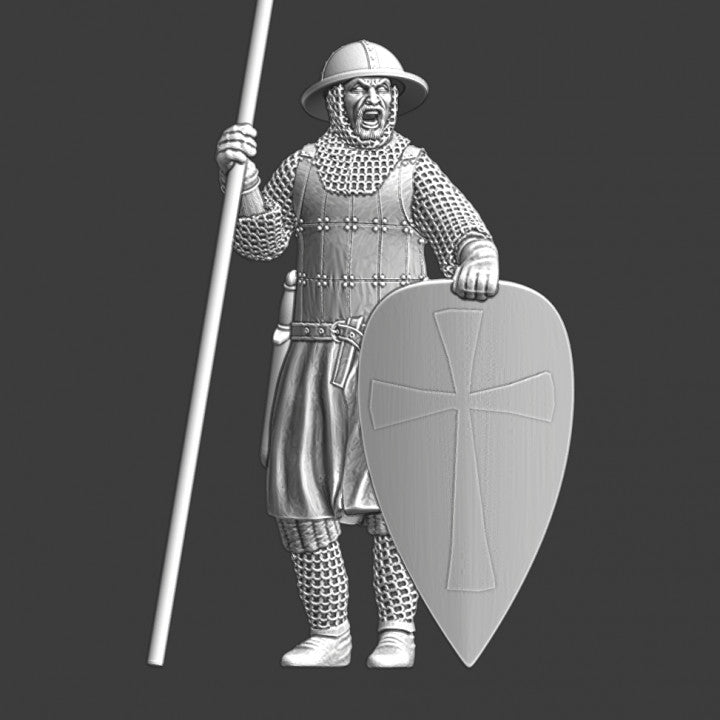 Medieval guard - yelling at the persons approaching