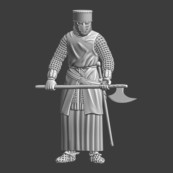 Medieval Guard with Danish Axe