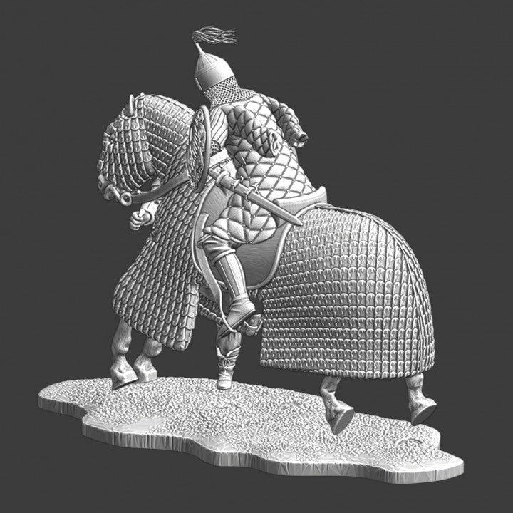 Medieval Byzantine Heavy cavalry killing crusader