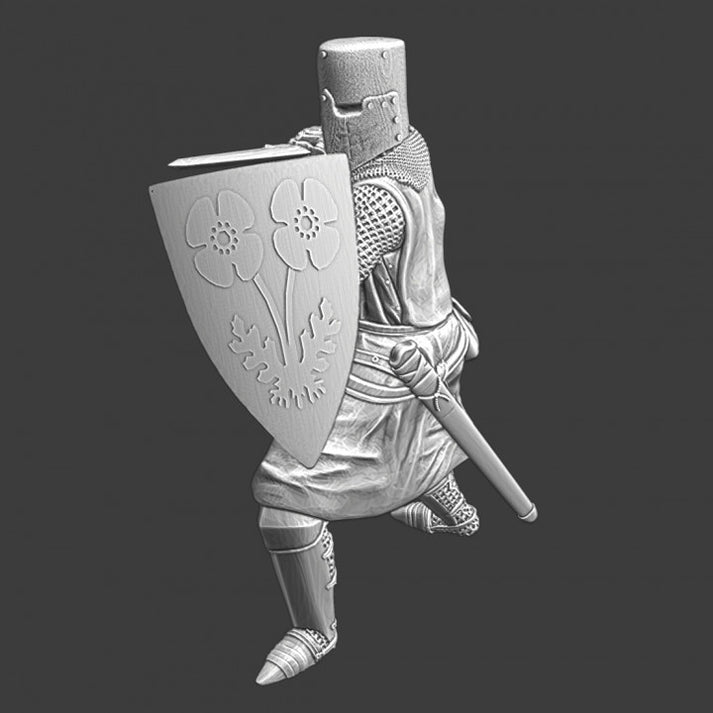 Medieval knight stabbing – Studio Historia
