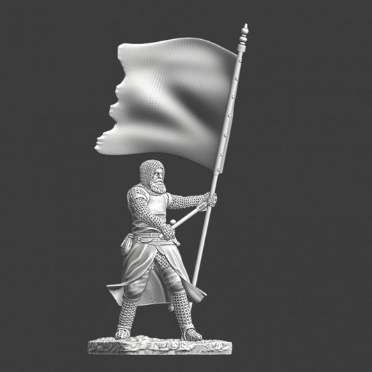 Medieval Banner Knight - Wargaming command