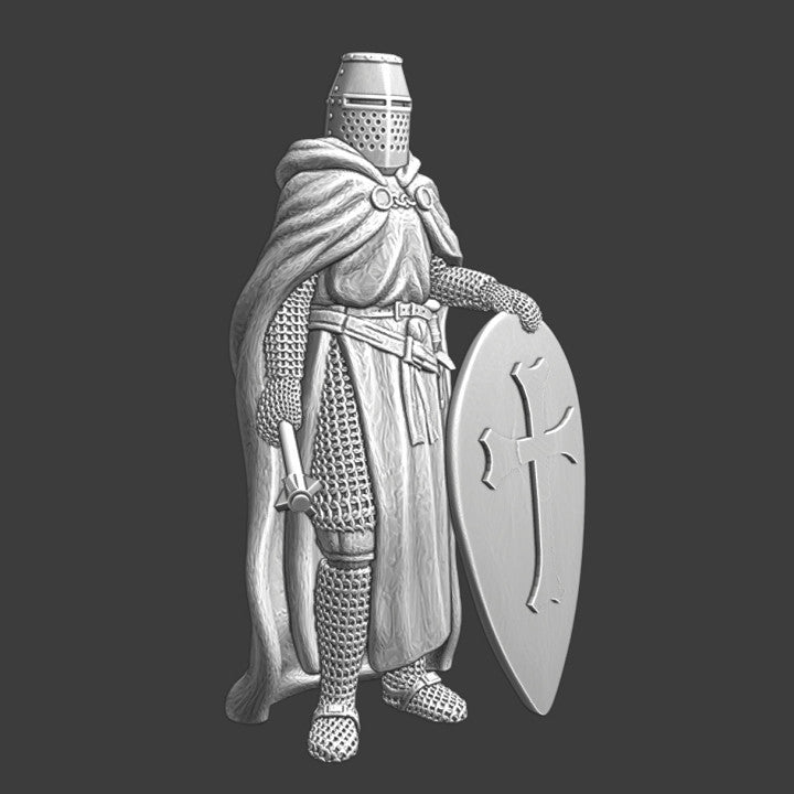 Medieval knight with cape