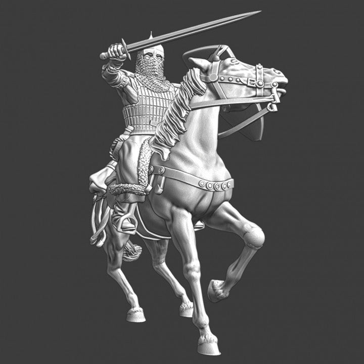 Medieval Knight of Novgorod - Mounted w. sword