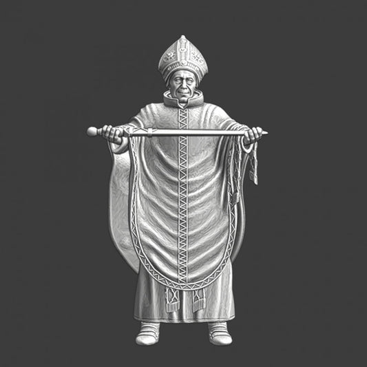 Medieval Bishop with blessed sword