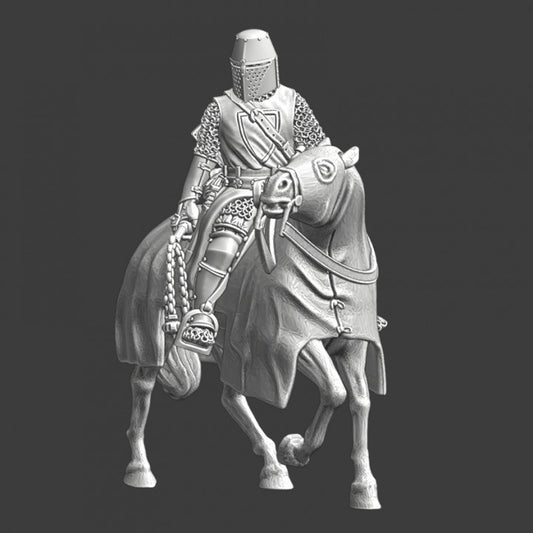 Medieval Scandinavian Crusader Knight - Mounted with flail