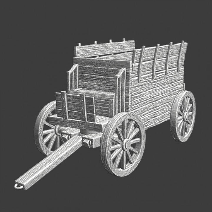 Medieval Wagon - Troop transport/supply wagon