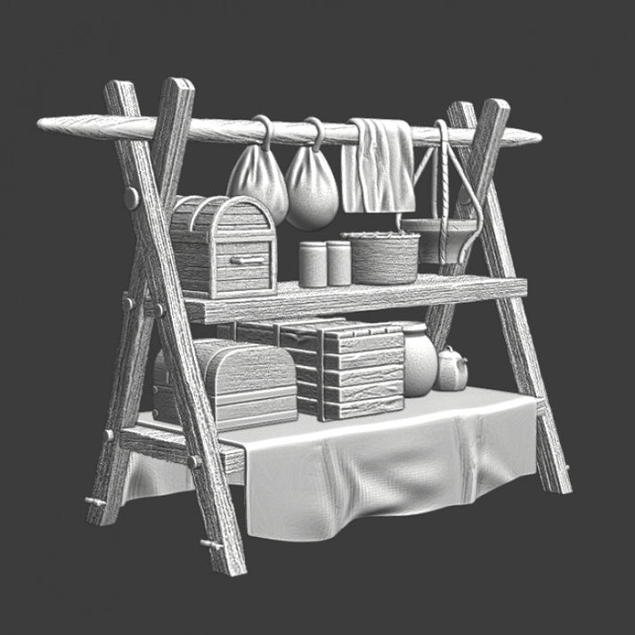 Accessoire de jeu de guerre médiéval - Étal de marché – Studio Historia