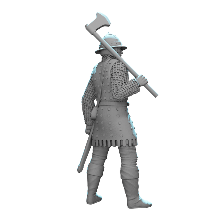 Medieval English Axe Soldier.