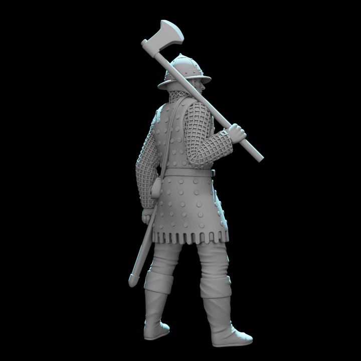 Medieval English Axe Soldier.