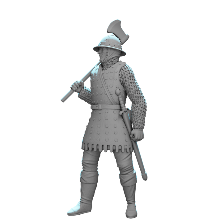 Medieval English Axe Soldier.