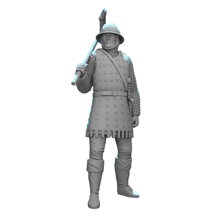 Medieval English Axe Soldier.