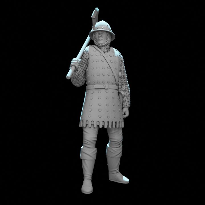 Medieval English Axe Soldier.