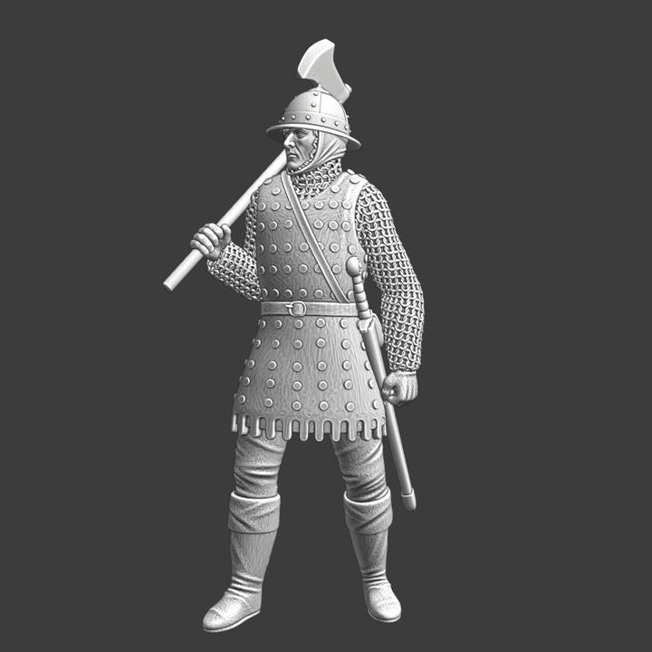 Medieval English Axe Soldier.