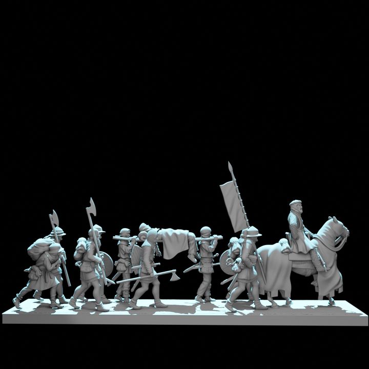 Medieval Army on the March
