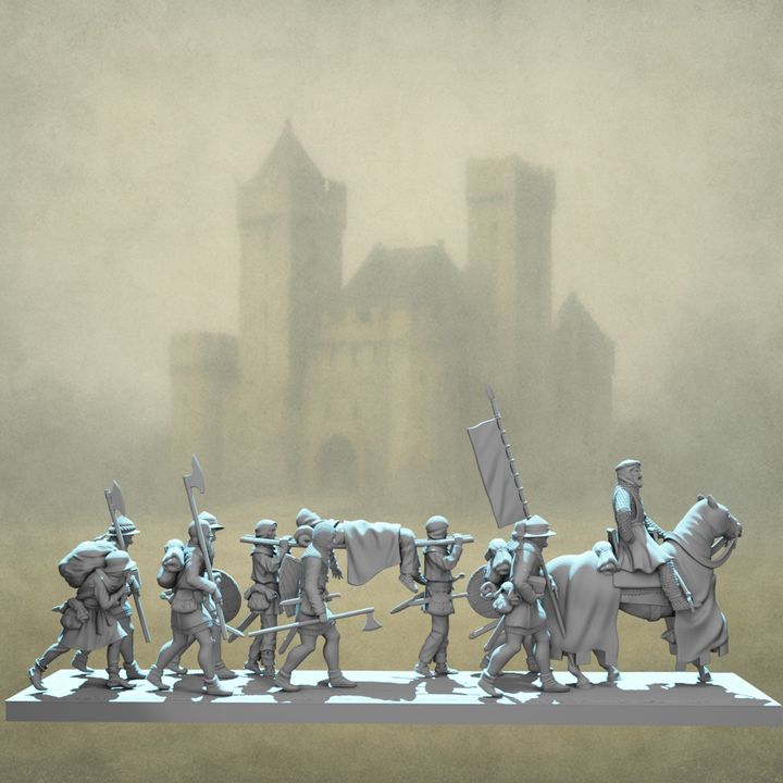 Medieval Army on the March