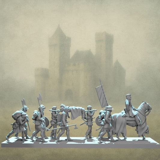 Medieval Army on the March