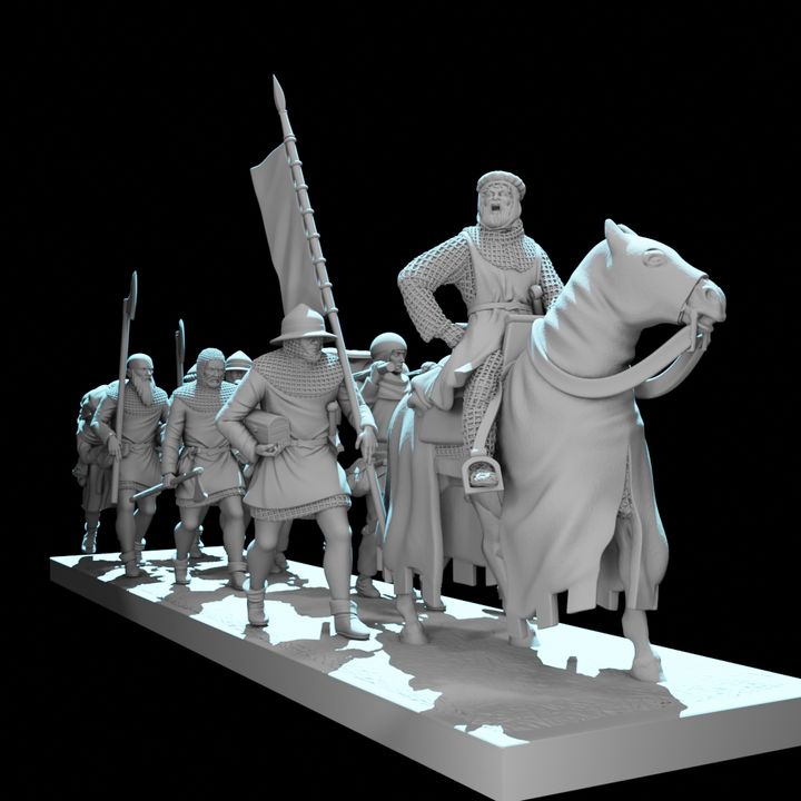 Medieval Army on the March