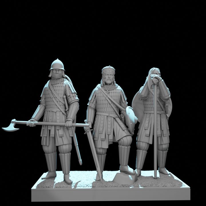Byzantine Emperor and Varangian Guards