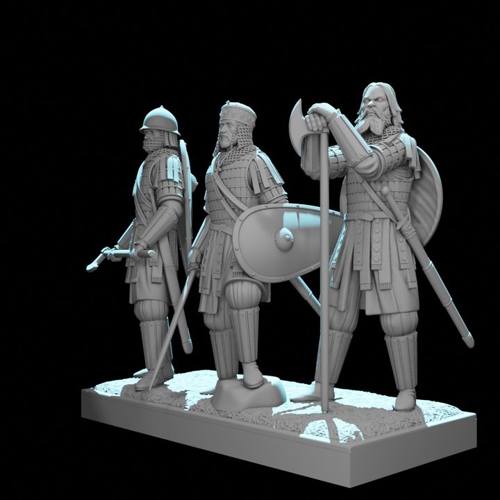 Byzantine Emperor and Varangian Guards
