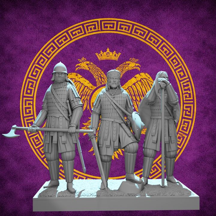 Byzantine Emperor and Varangian Guards